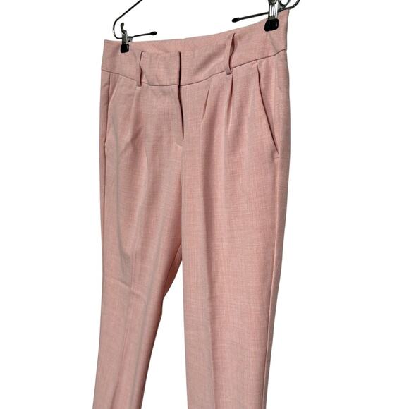 Worthington Pants Size 4 Ankle Length Blush Pink Heather Career Business Work - Picture 2 of 8
